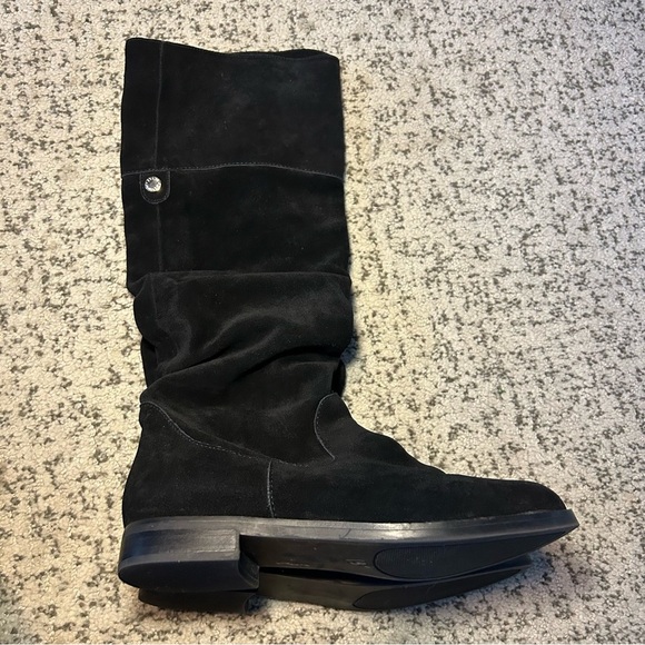 Steve Madden Black Suede Balen Below the Knees Boots Size 6.5